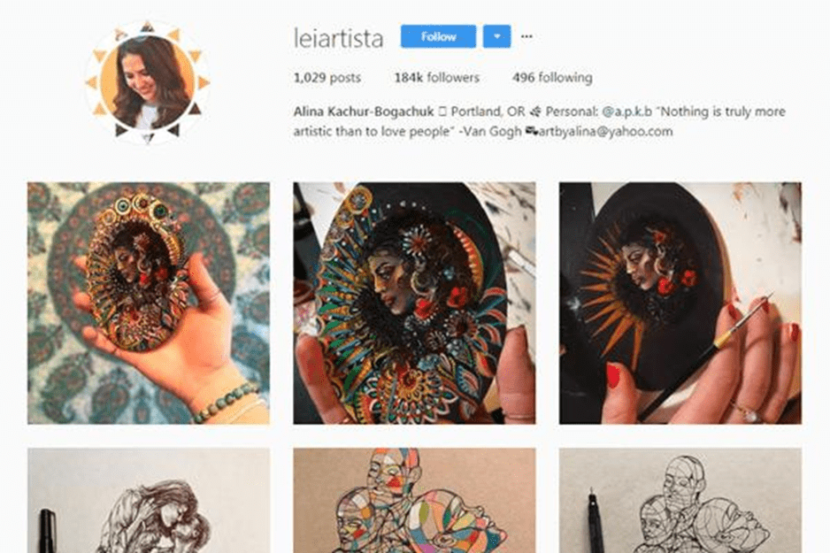 متن تبلیغ پیج هنری اینستاگرام 3