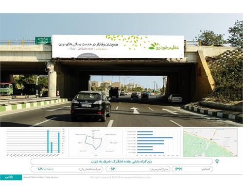 عرش پل بزرگراه بابایی پل لشگرگ شرق به غرب