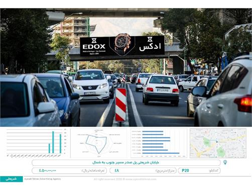 عرشه پل خیابان شریعتی پل صدر مسیر جنوب به شمال